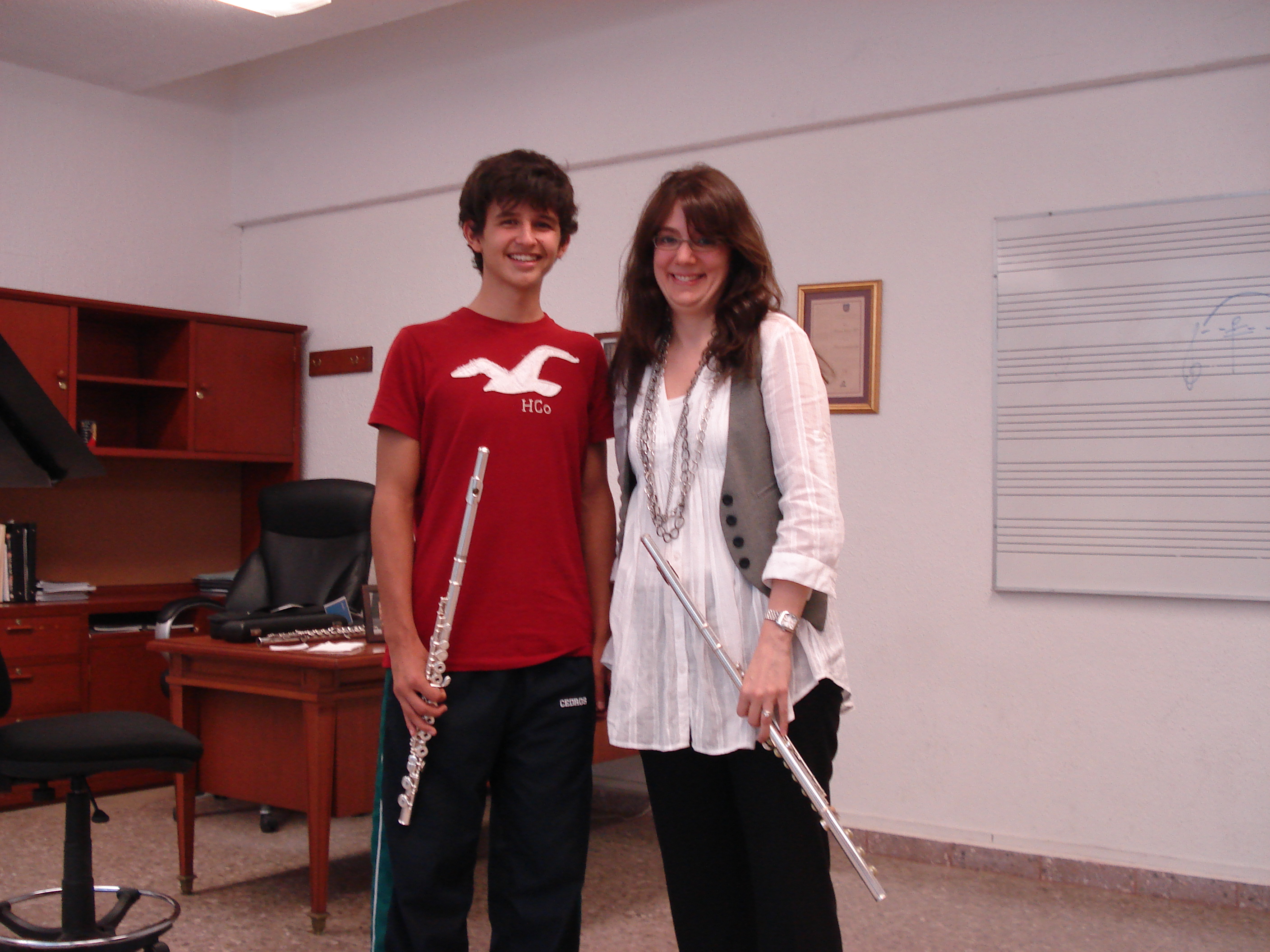 Teaching flute in Mexico City